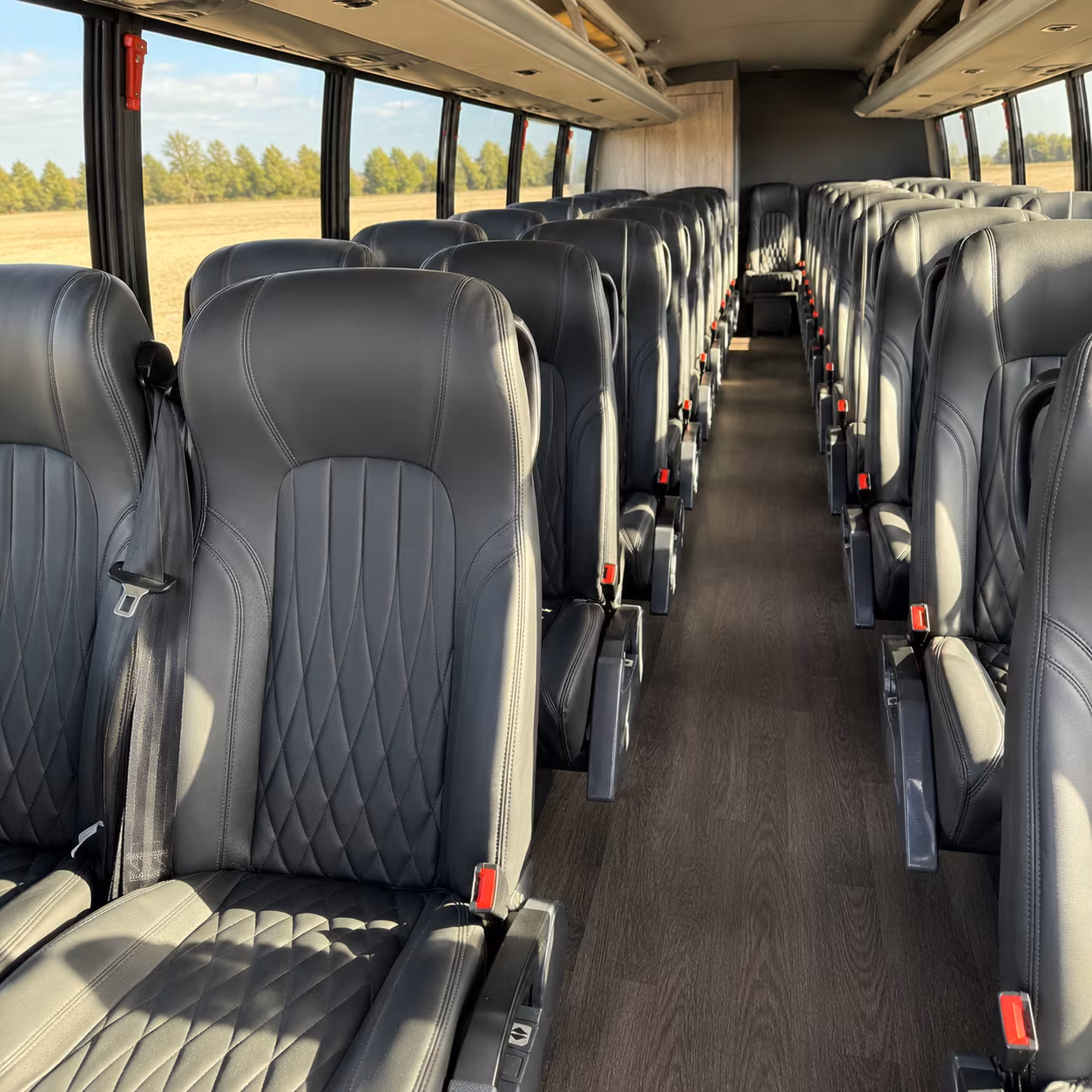 thousand oaks 28 passenger minibus interior