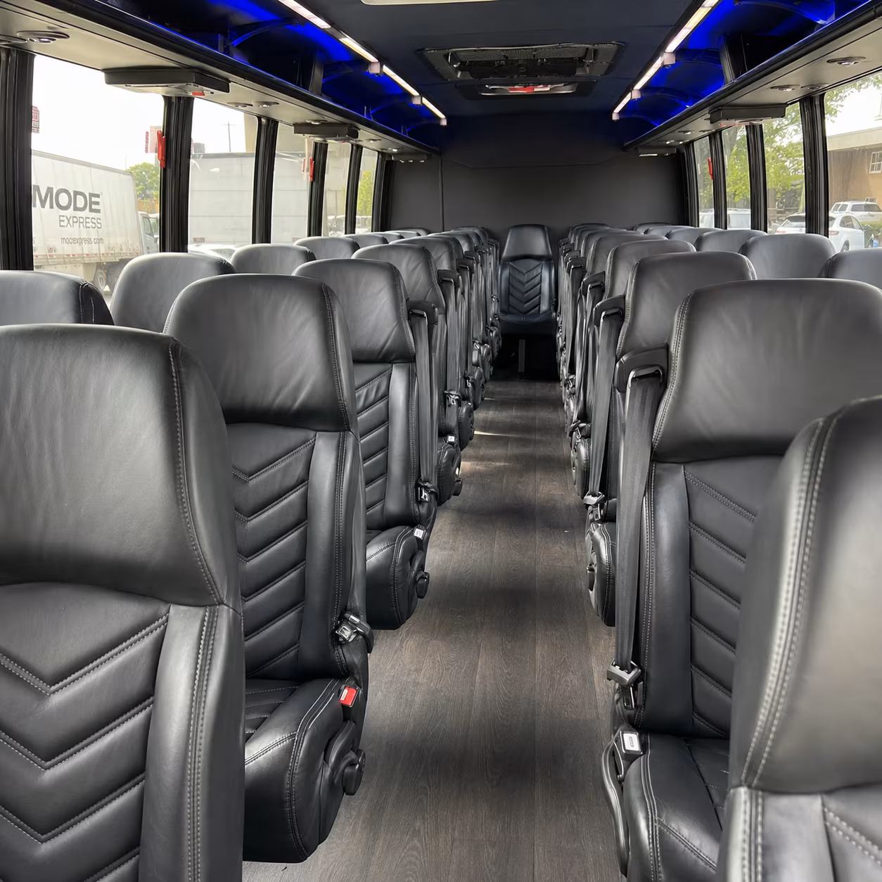 thousand oaks 35 passenger minibus interior
