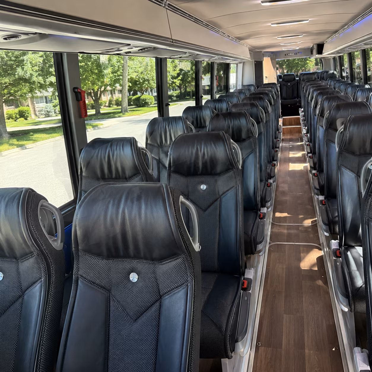 thousand oaks 40 passenger charter bus inside