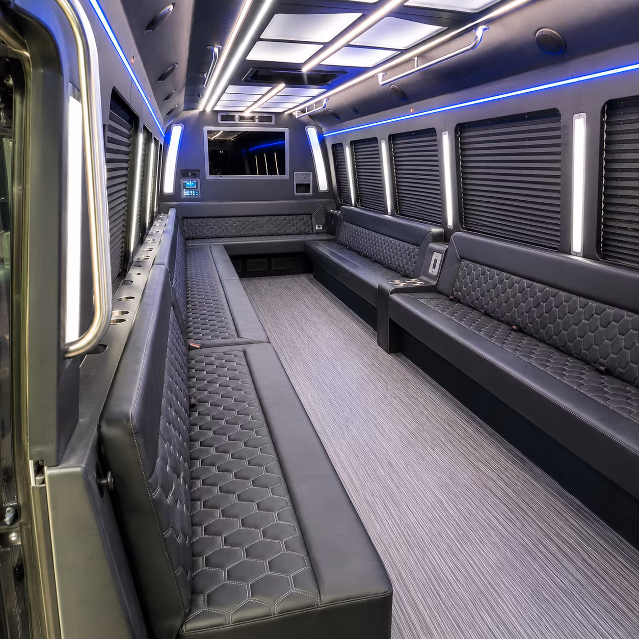 thousand oaks 40 passenger party bus interior