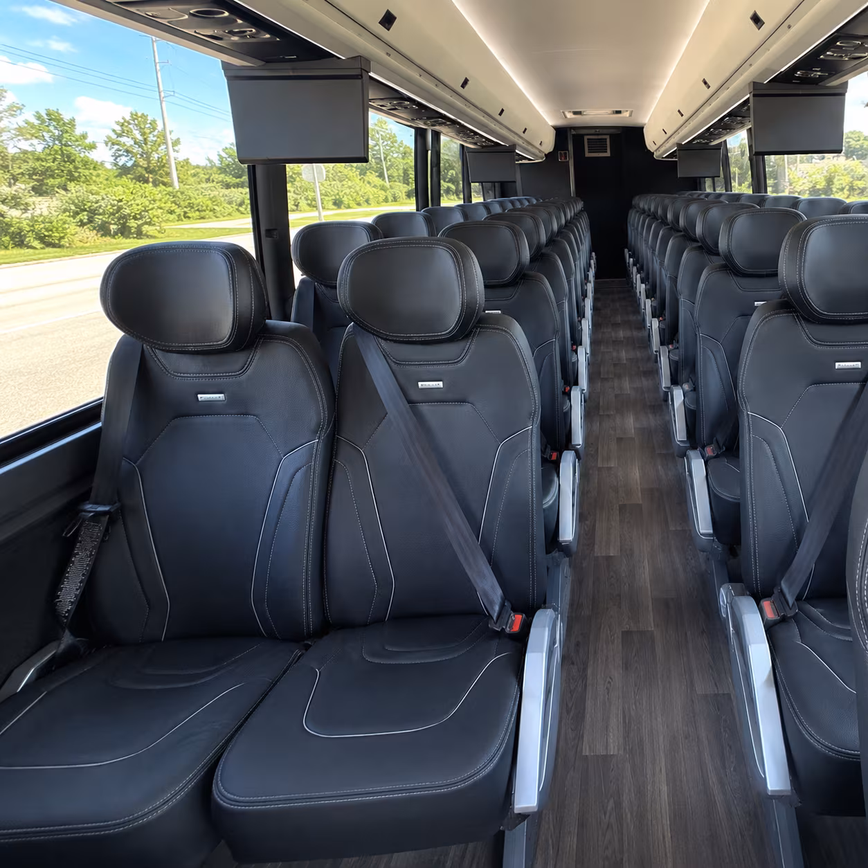 thousand oaks 47 passenger charter bus inside