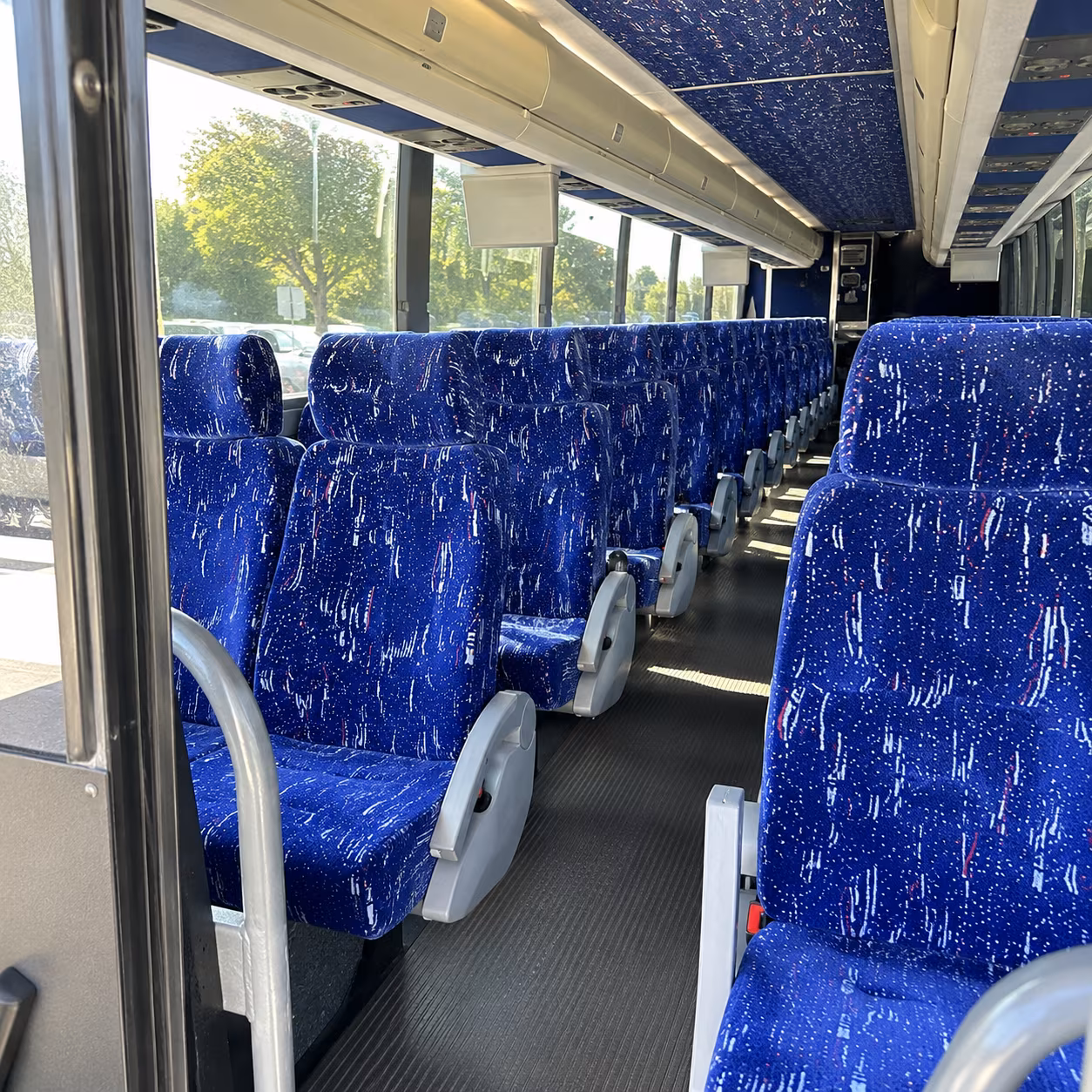 thousand oaks 50 passenger charter bus inside